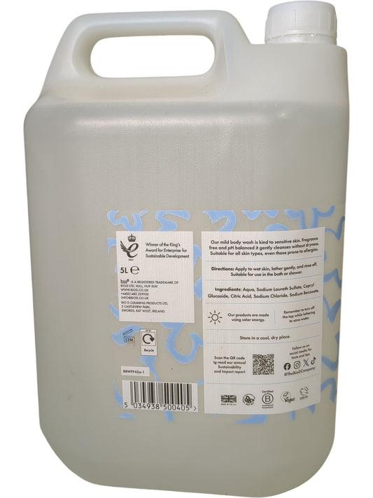 Bio D | Body Wash | Fragrance Free | 5L