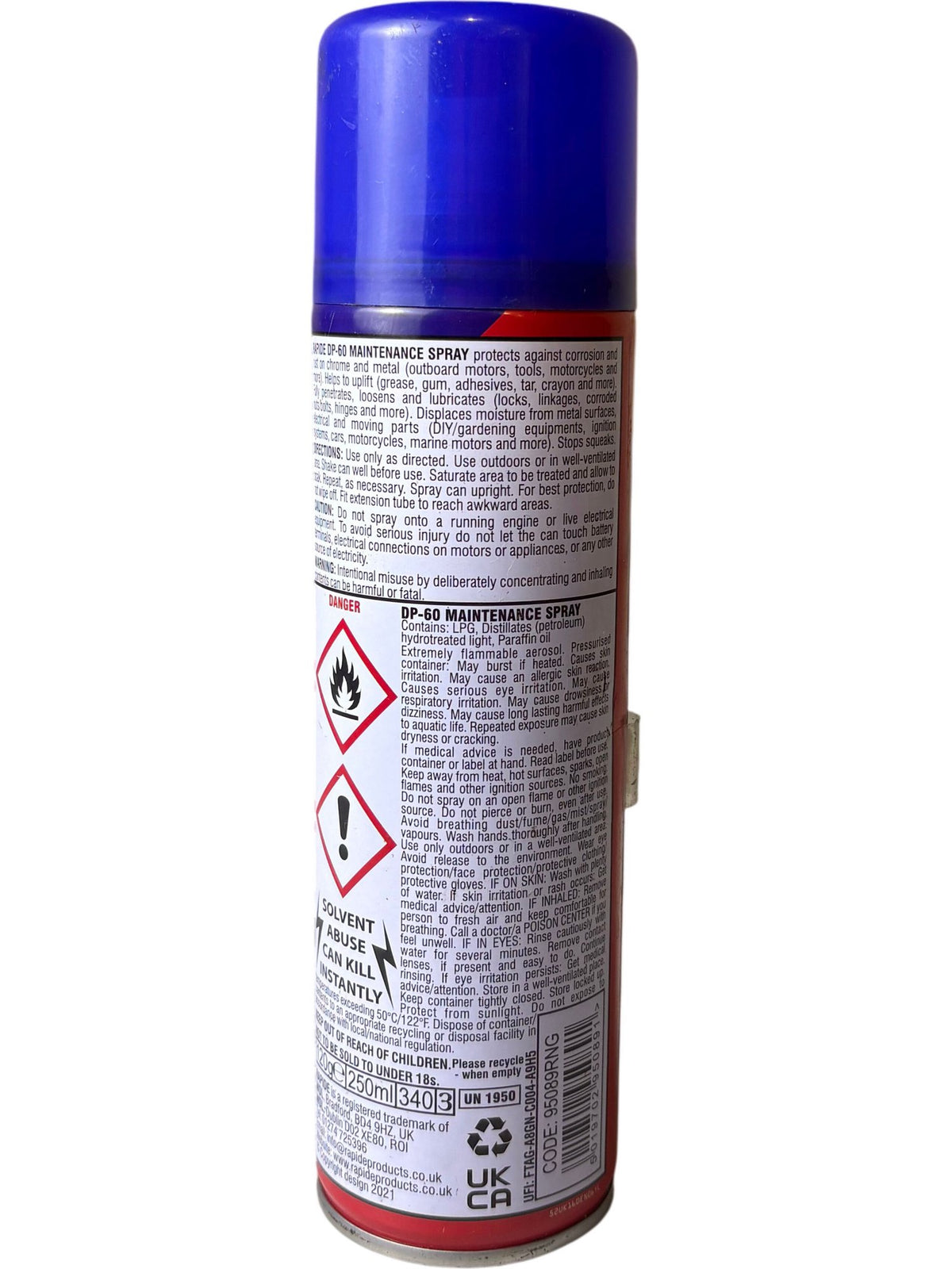 Rapide DP-60 Maintenance Spray 250ml