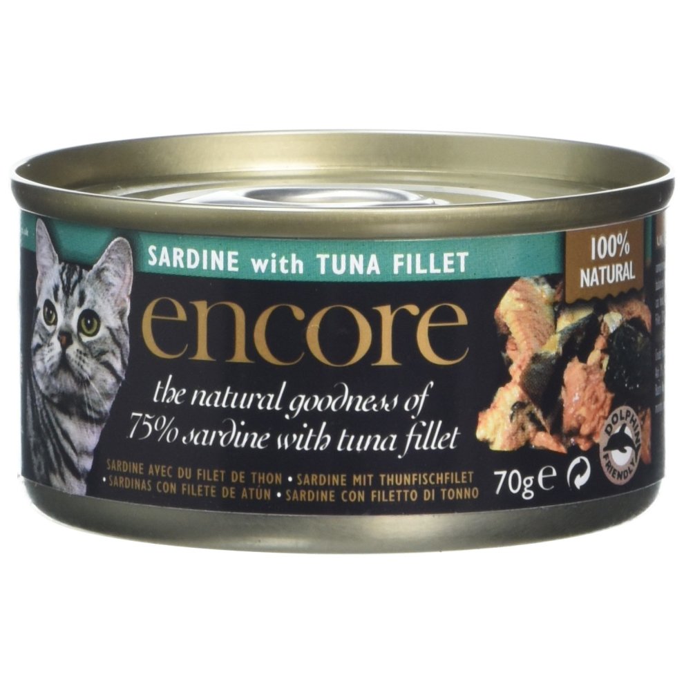 Encore Cat Tin 16 X 70g - Sardine with Tuna Fillet