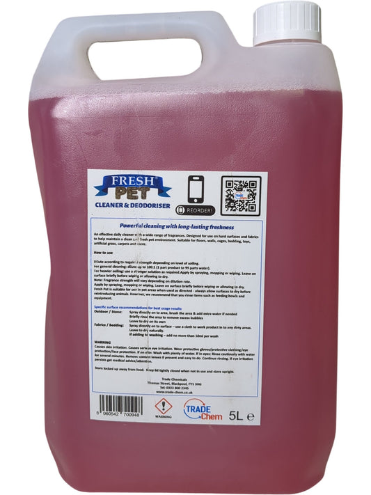Fresh Pet | Cleaner & Deodoriser | Rose | 5L