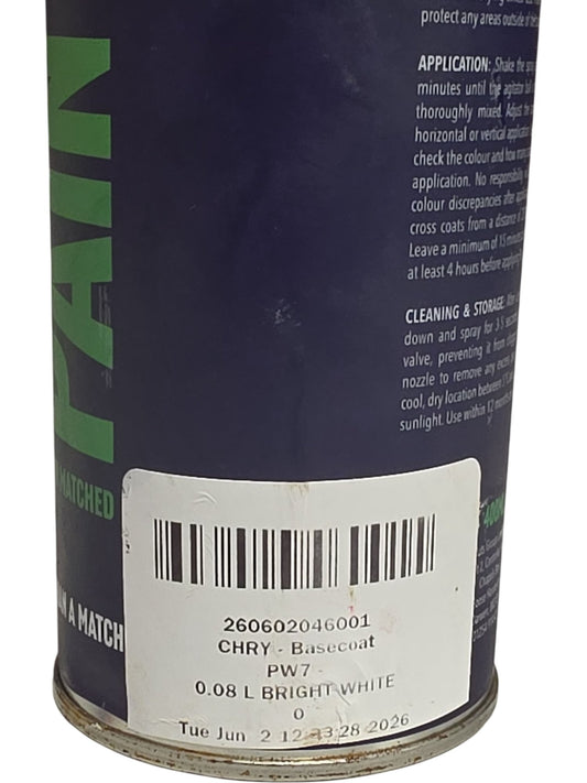 Paintnuts | Car Touch Up Paint | Basecoat Bright White | 0.08L