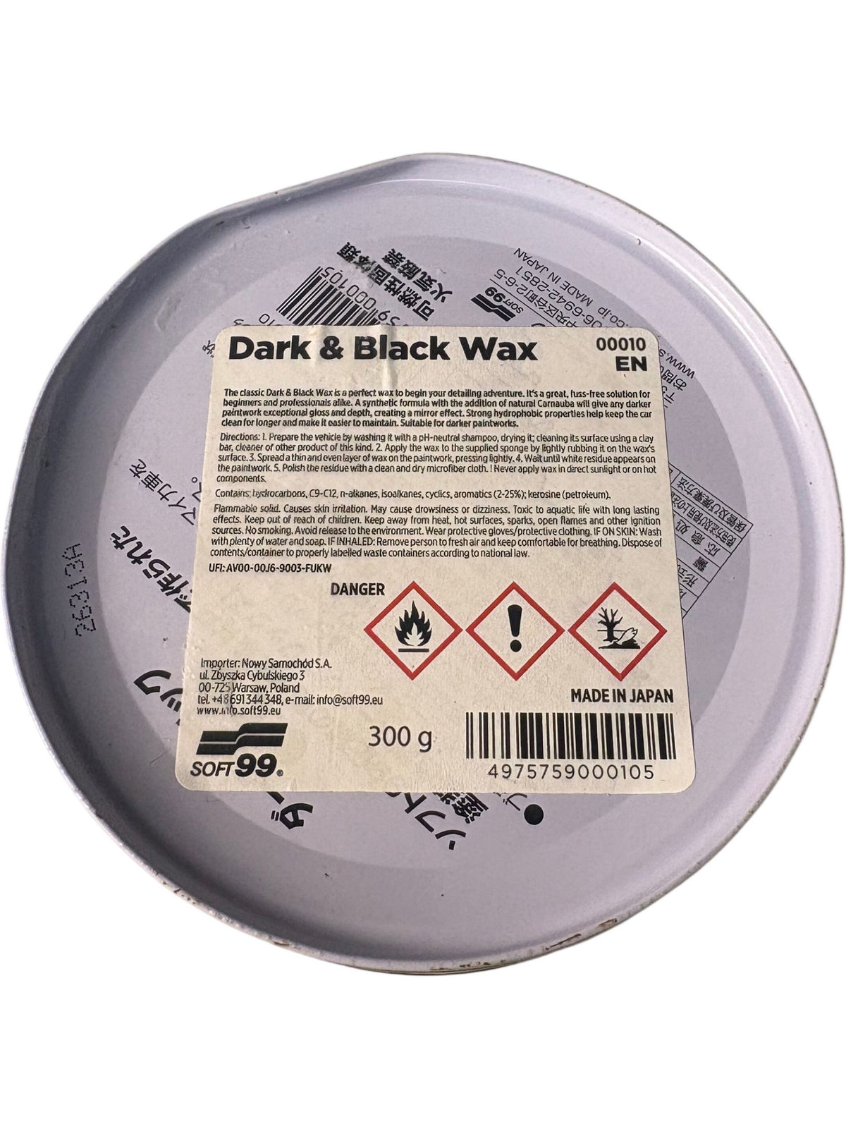 Soft99 Dark & Black Wax 300g