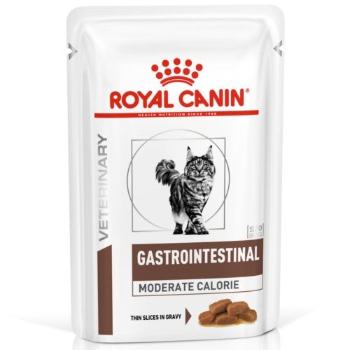 Royal Canin Veterinary Cat - Gastrointestinal Moderate Calorie in Gravy - 12 X 85g