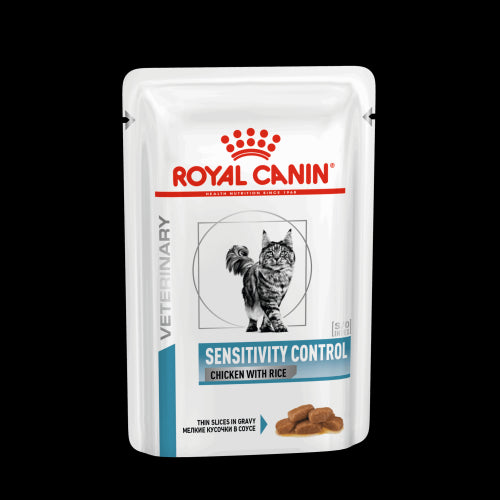 Royal Canin Veterinary Diet Feline Sensitivity Control Wet Cat Food Pouches (12 X 85g Pouches)