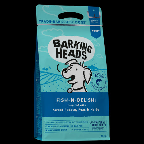 Barking Heads Fish N Delish Grain Free Adult Dog Food 2kg