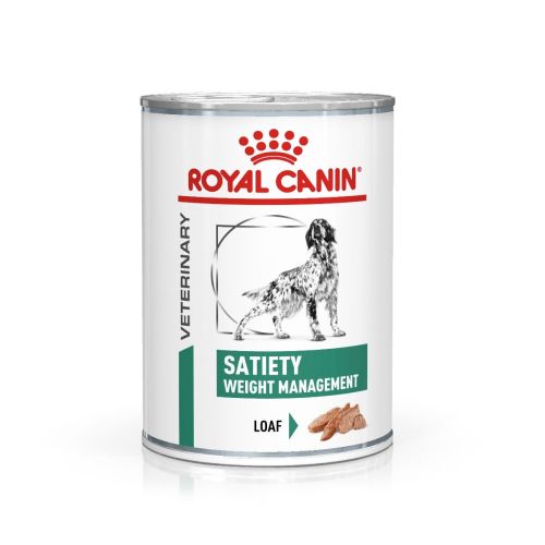 Royal Canin Veterinary Diet Canine Satiety Weight Management Wet Dog Food Cans (12 X 410g Cans)