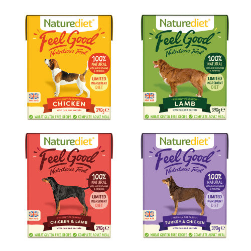 NATUREDIET Feel Good Selection Pack Complete Wet Food, 390g (Pack of 16)
