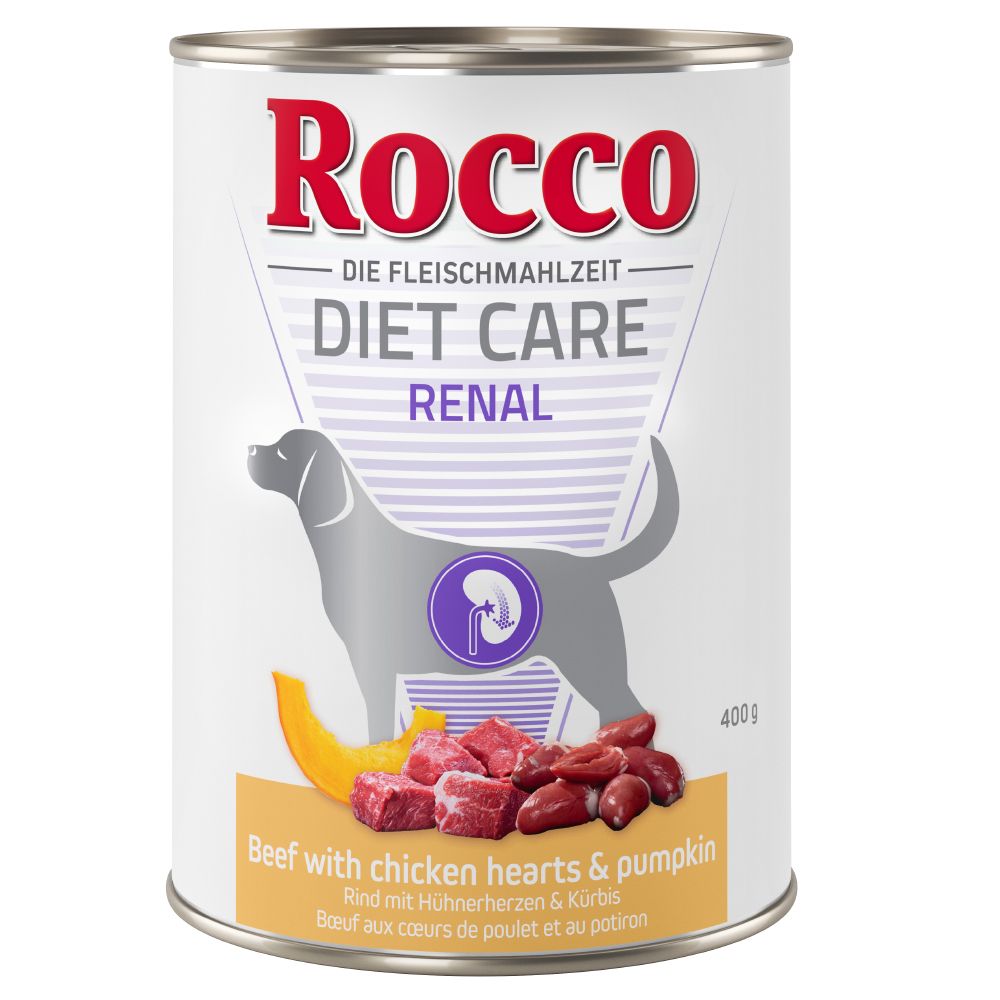 Rocco Diet Care Renal - Beef with Chicken Hearts & Pumpkin  - Multibuy: 6 X 400g