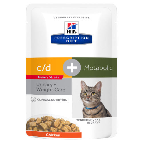 Hill's Prescription Diet Feline C/d Urinary Stress Metabolic - Chicken - 12 X 85g