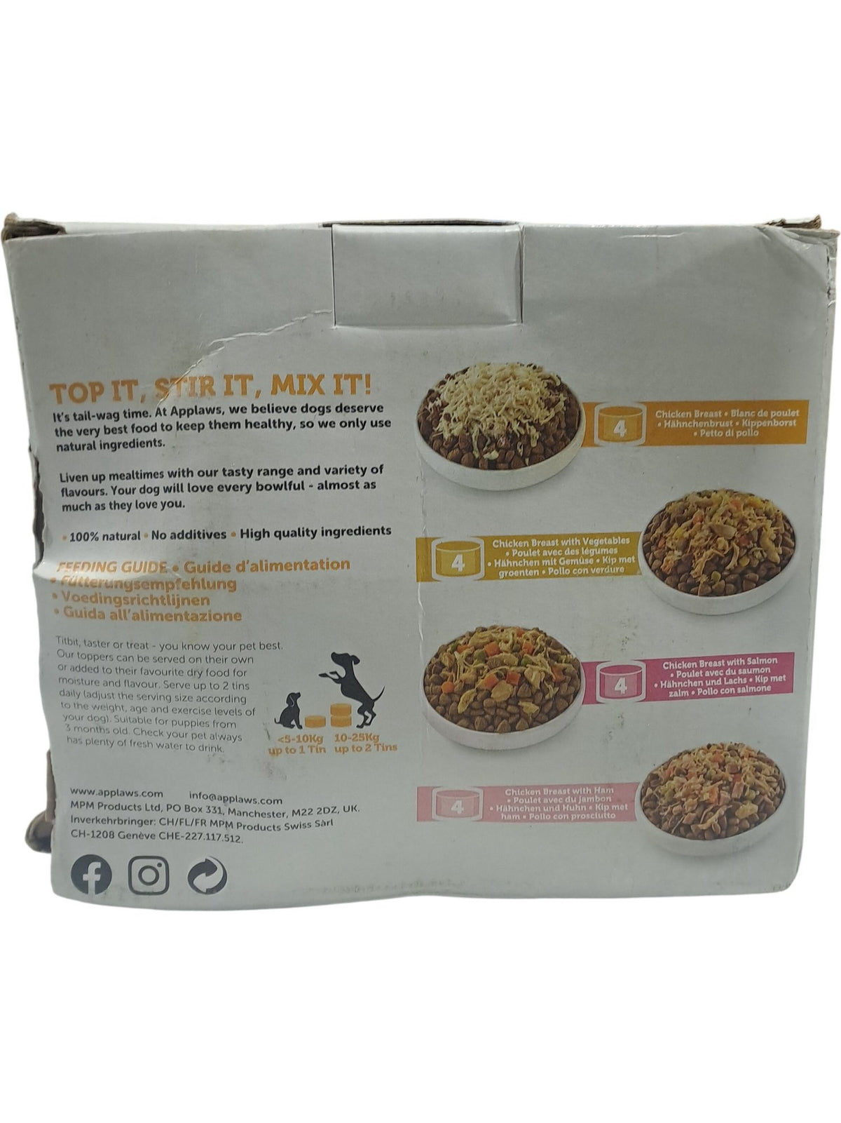 Applaws | Taste Toppers Dog Food | 16 x 156g Tins