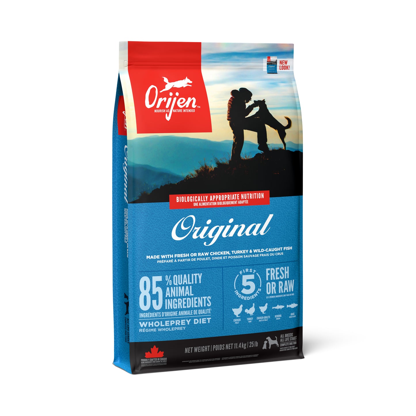 Orijen Original Dry Dog | Chicken, Turkey, Fish | 11.4kg