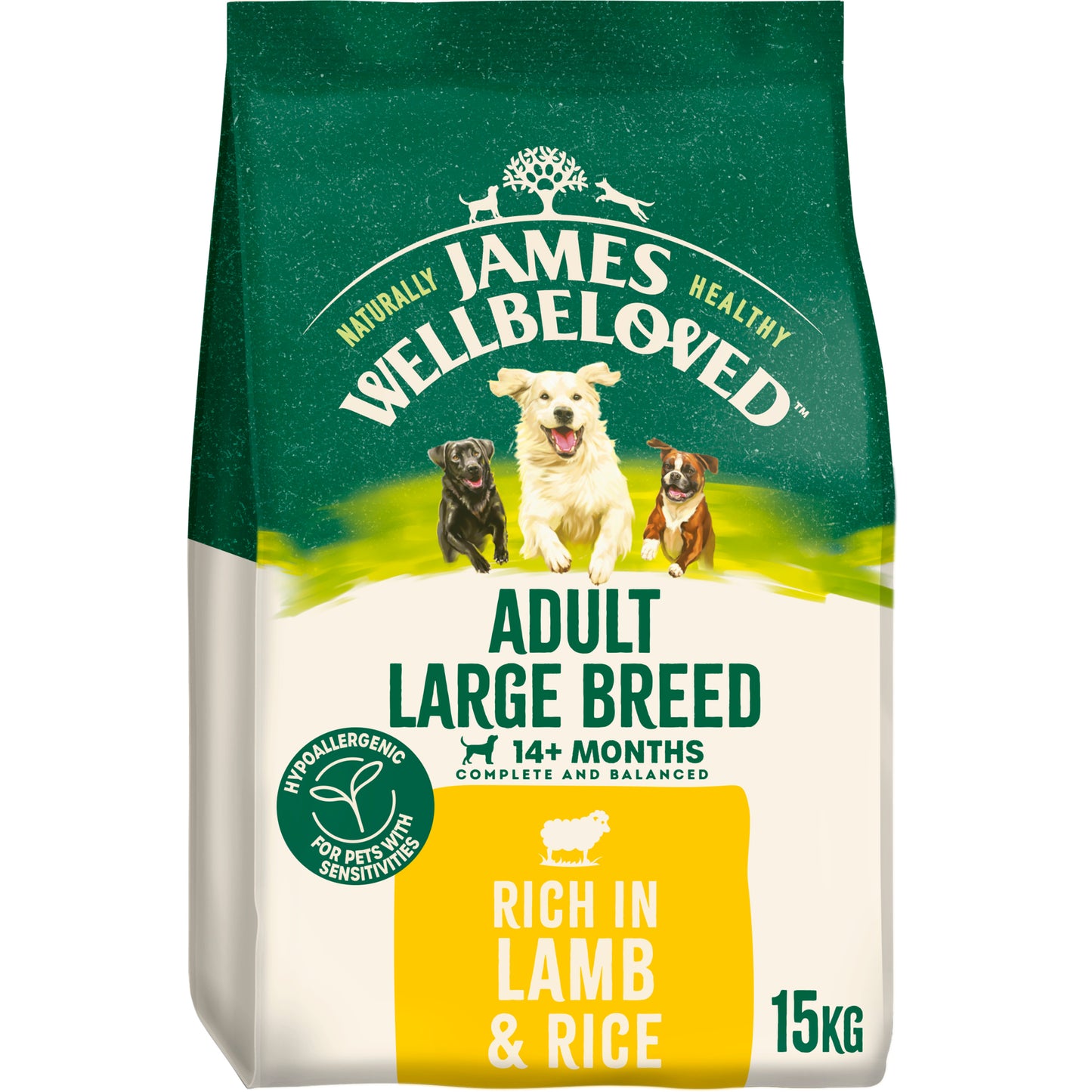 James Wellbeloved | Adult Large Breed | Lamb | 15kg