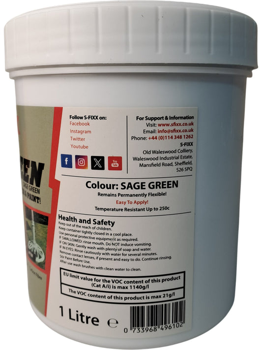 S-FIX | Evergreen Rust Converter Sage Green | 1 Litre