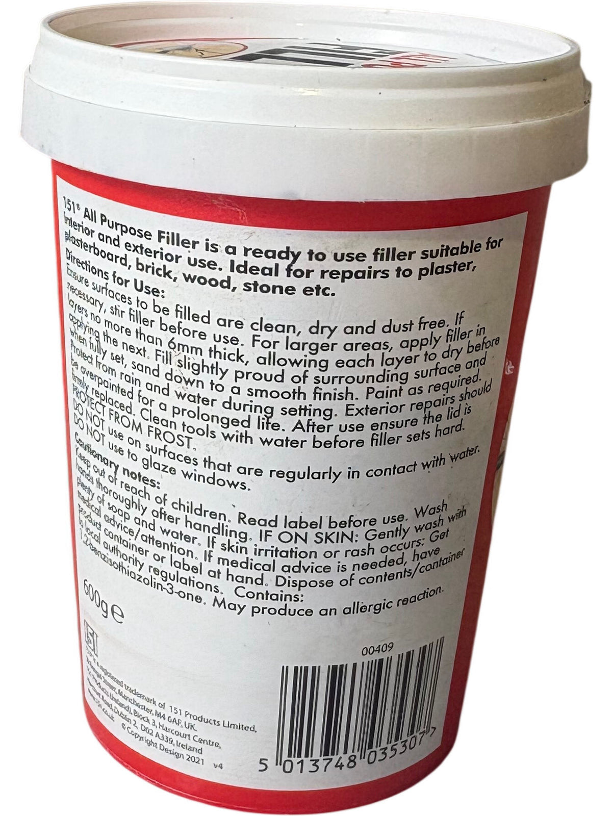 151 | All Purpose Filler | Ready Mixed | 600g