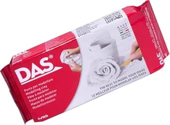 8 x 500g| DAS| Modelling Clay| White