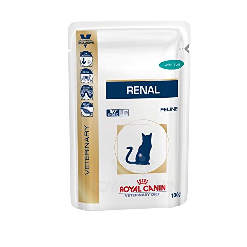 Royal Canin Veterinary Diet Feline Renal Fish Wet Cat Food Pouches (12 X 85g Pouches)