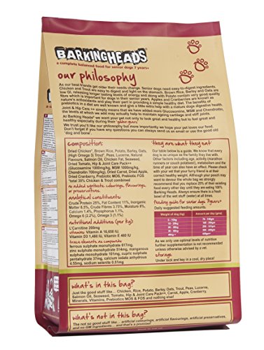 Barking Heads Golden Years Dry Dog Food, 2kg