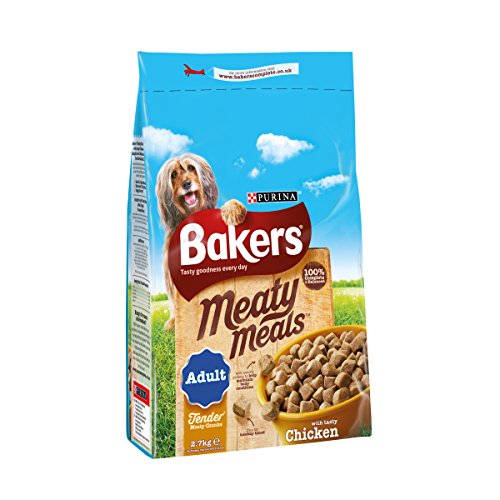 Bakers Meaty Meals Chicken Dry Dog Food, 2.7kg