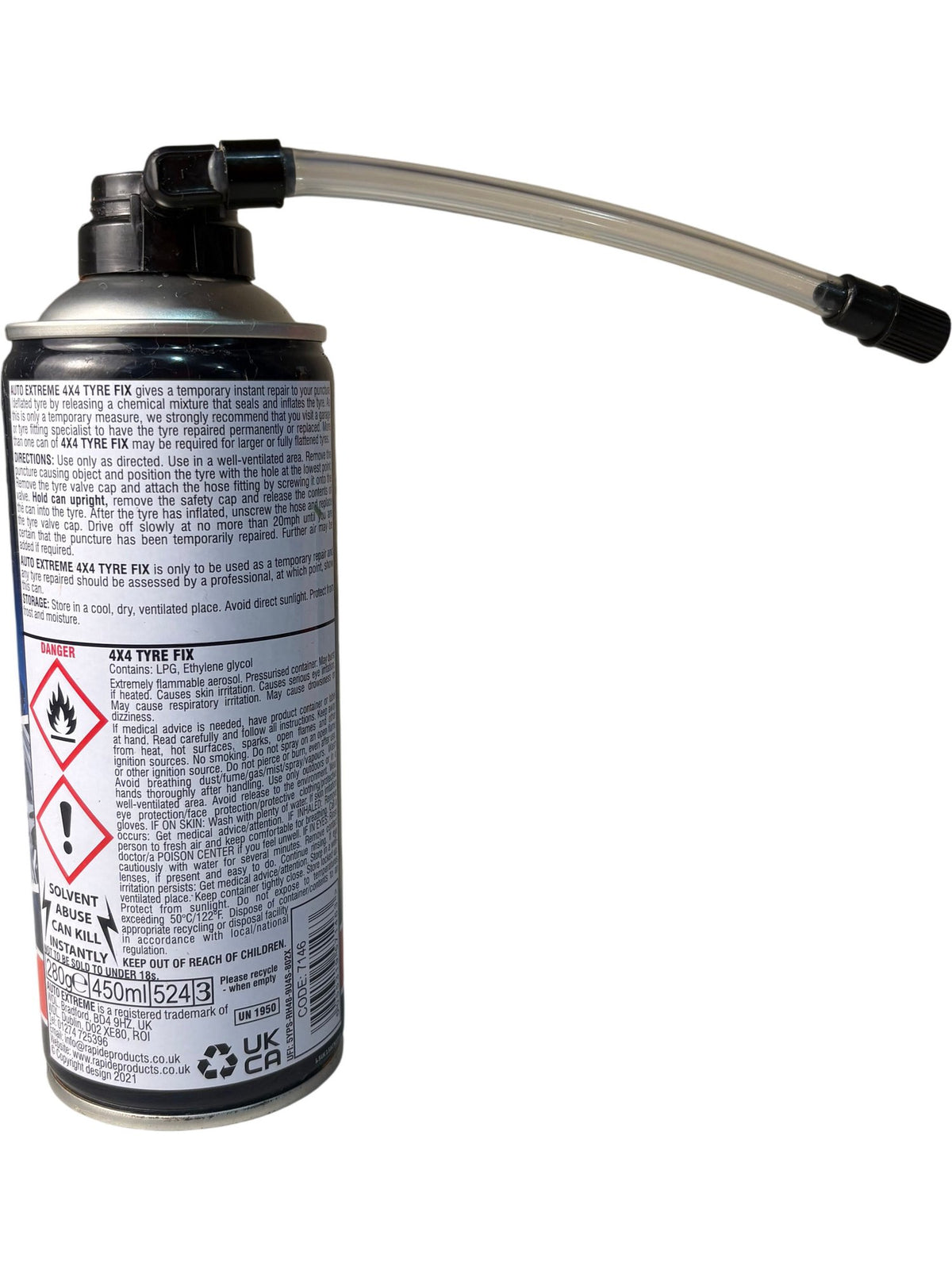 Auto Extreme 4x4 Tyre Fix 450ml