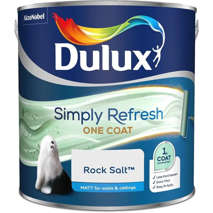 Dulux| Simply Refresh One Coat| Rock Salt Matt| 2.5L
