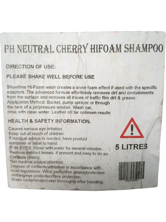 Rhubarb Street | pH Neutral Cherry HiFoam Shampoo | 5L