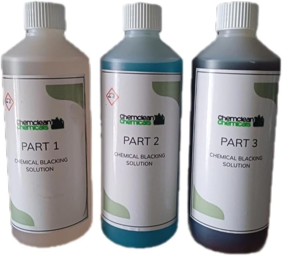3 x 1L| Chemclean| Chemical Blacking Solution| 3 Step System