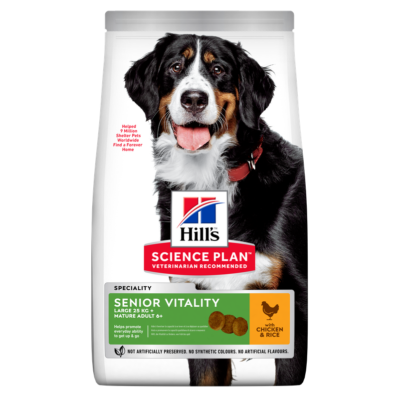 Hill's Senior Vitality | Large Mature | Chicken & Rice | 14kg