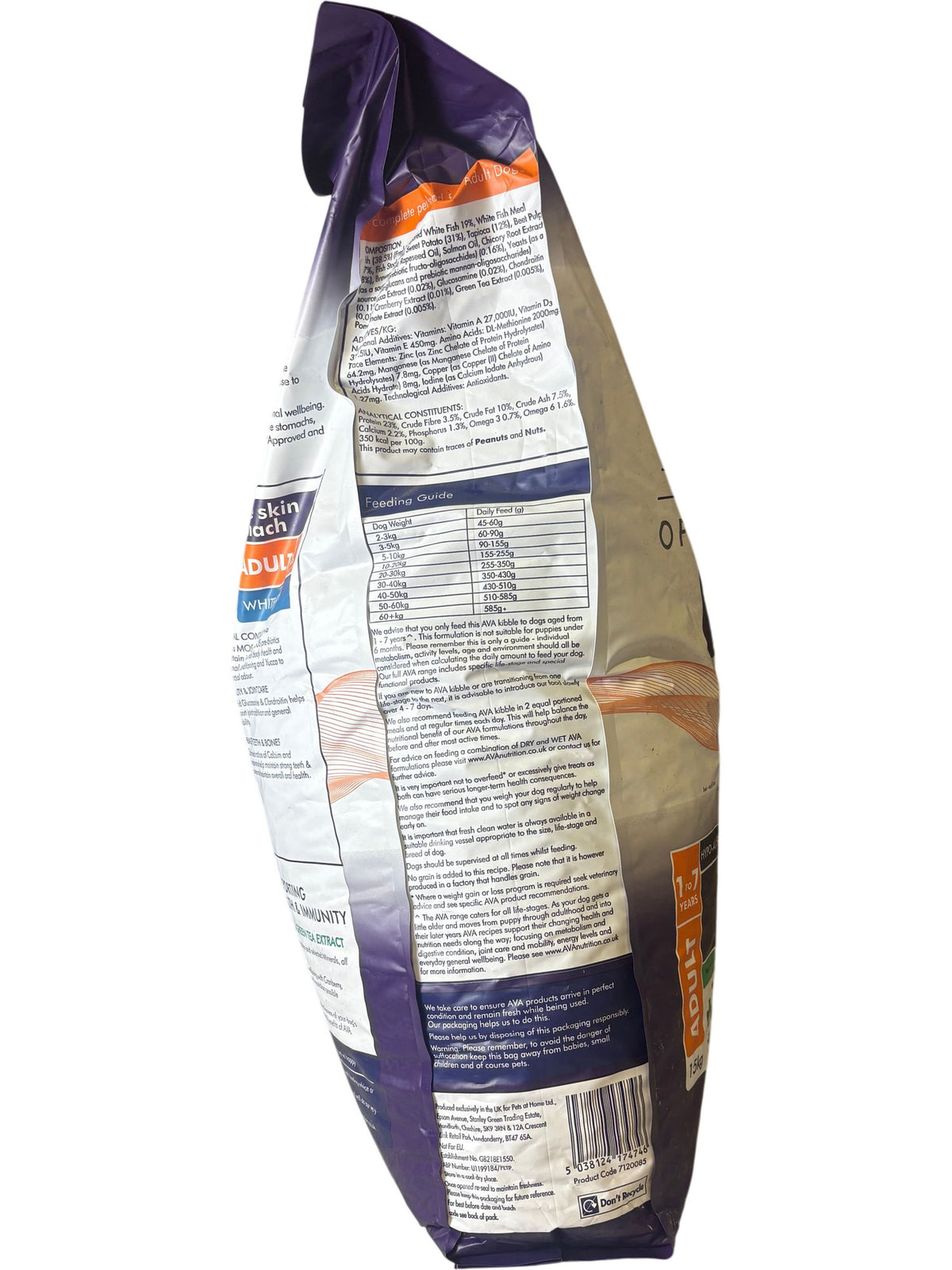 AVA Optimum Health Dog Food Sensitive Skin & Stomach 15kg
