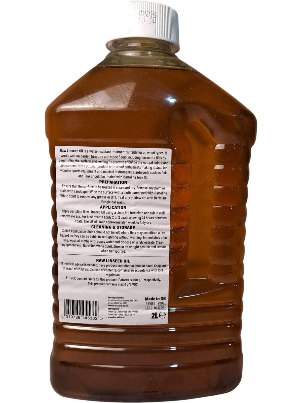 Bartoline | Raw Linseed Oil | 2L