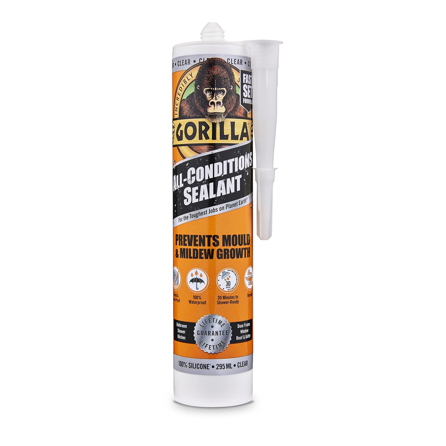 Gorilla| All Conditions Sealant| Clear| 295ml