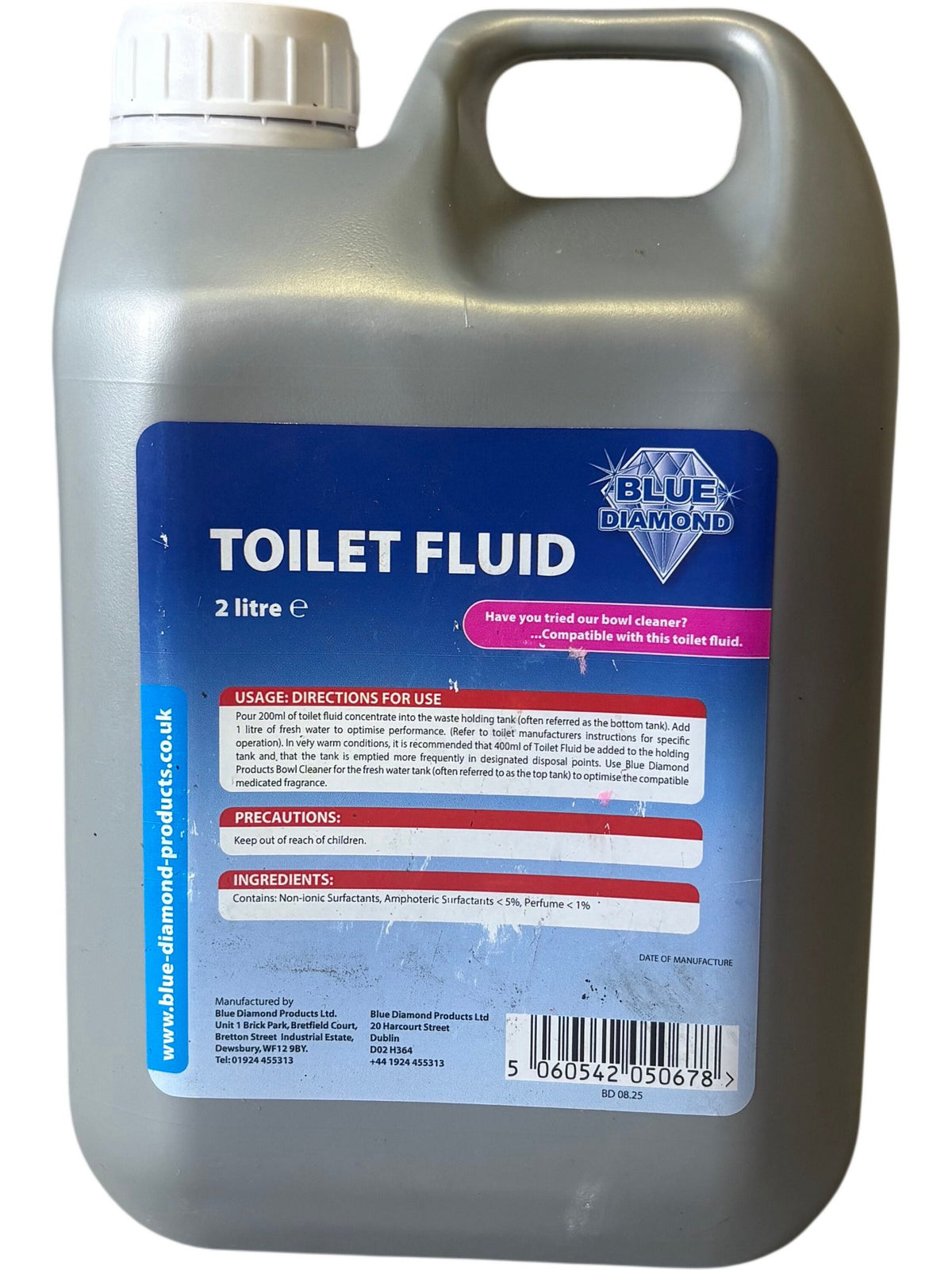 Blue Diamond Toilet Fluid 2 Litre