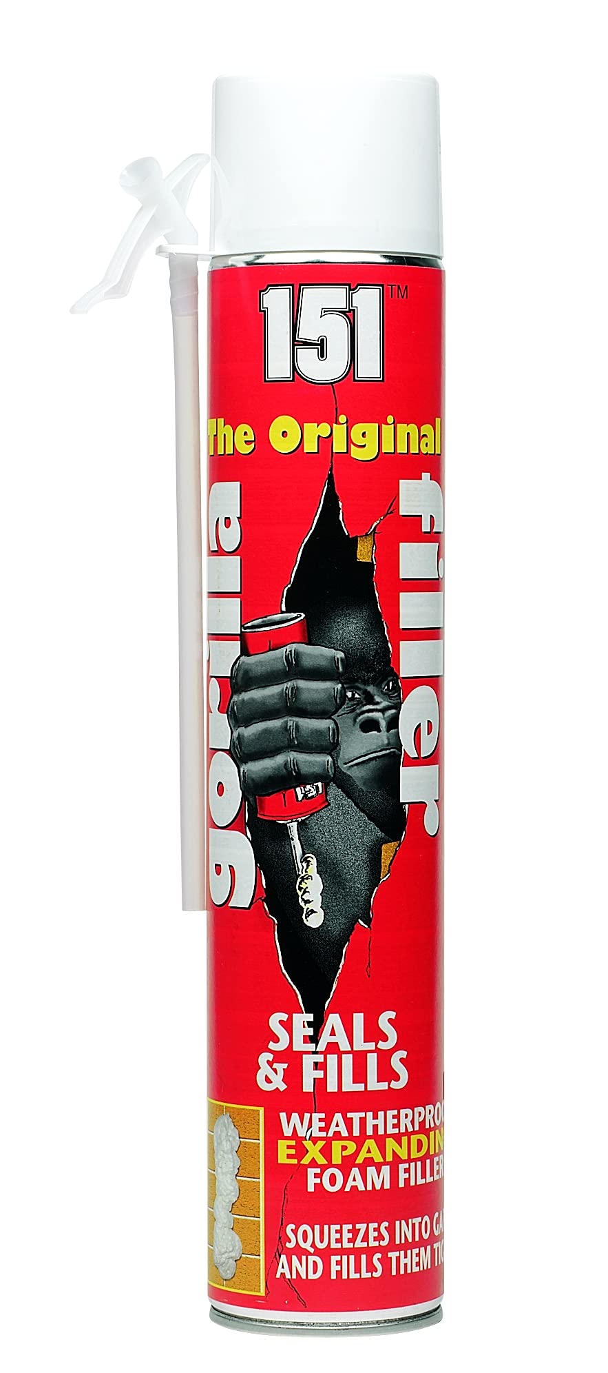 Gorilla Filler| The Original 151 Expanding Foam| NO STRAW|750ml