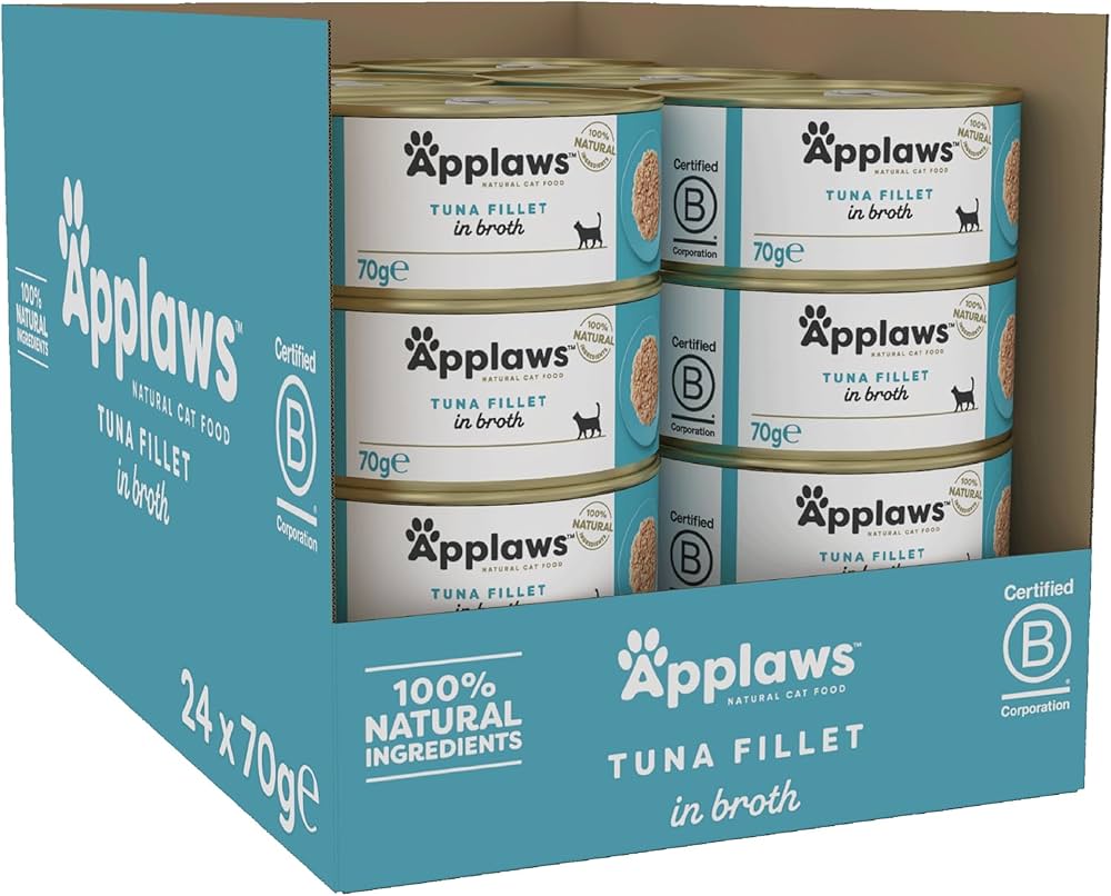 Applaws Cat Tuna fillet in broth 24 x 70g