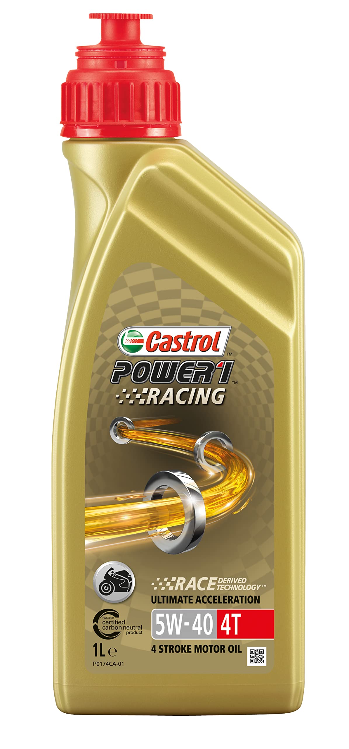 Castrol| Power 1 Racing 4 Stroke Motor Oil| 5W-40 4T| 1L
