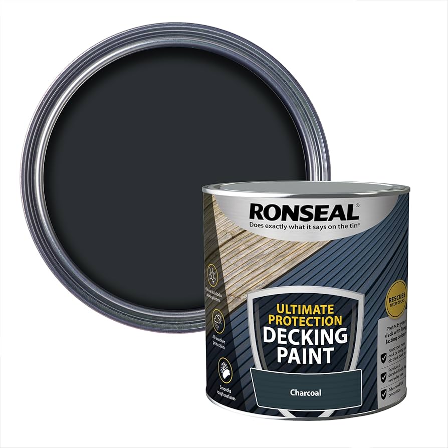 Ronseal| Ultimate Decking Paint| Charcoal| 2.5L