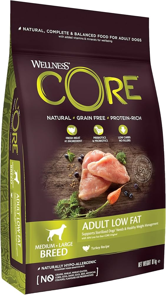 Wellness Core | Medium/Large Adult | Low Fat | Turkey | 10kg