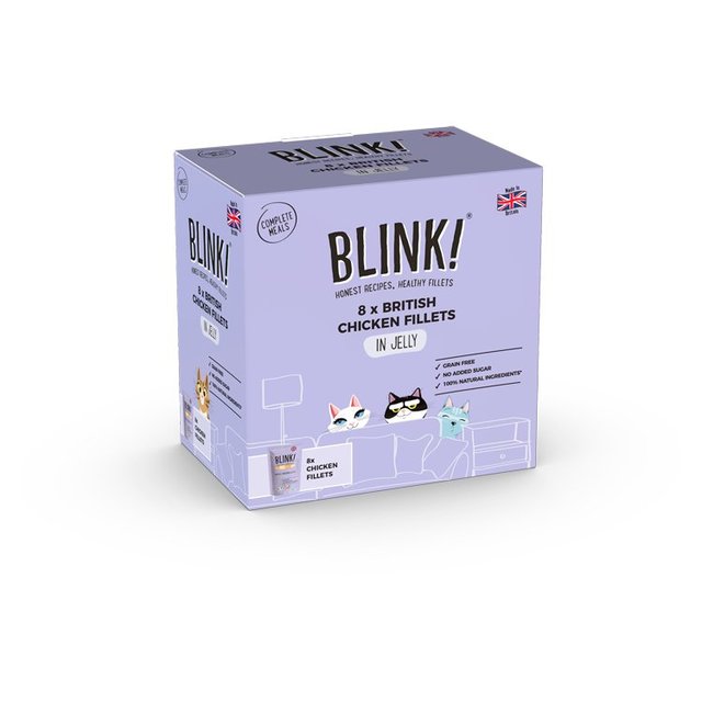 Blink! Chicken Fillets in Jelly Multipack Pouches, 8 X 85g