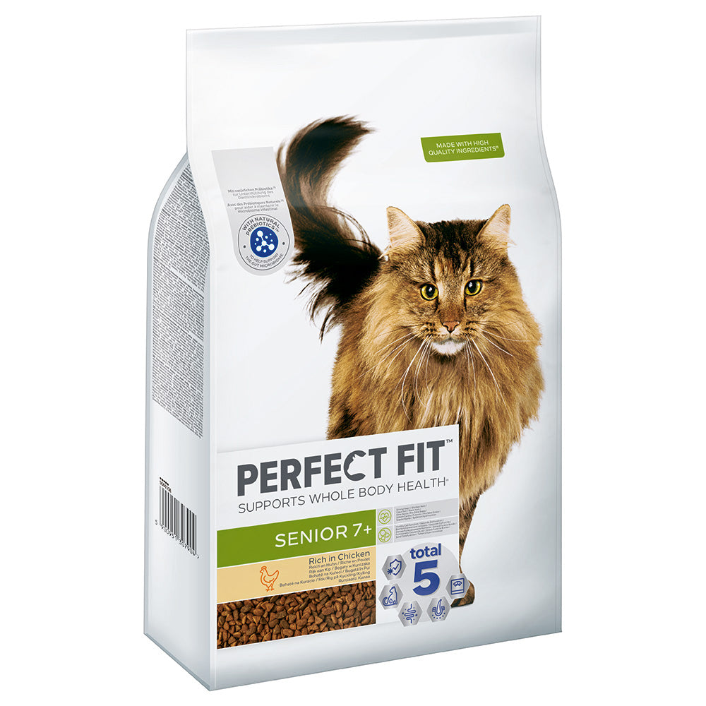 Senior 7+ Complete Dry Cat Food for Senior Cats Aged 7+ Years, Rich in Chicken, 1 Bag (7 kg)