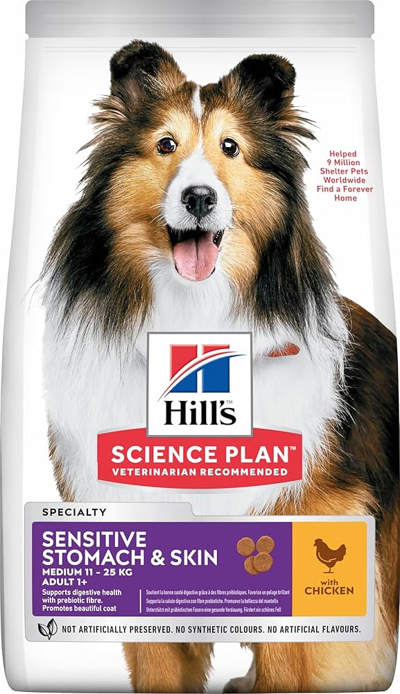 Hill's Science Plan Adult Sensitive Stomach/Skin Dog Food, 2.5kg x2 BUNDLE