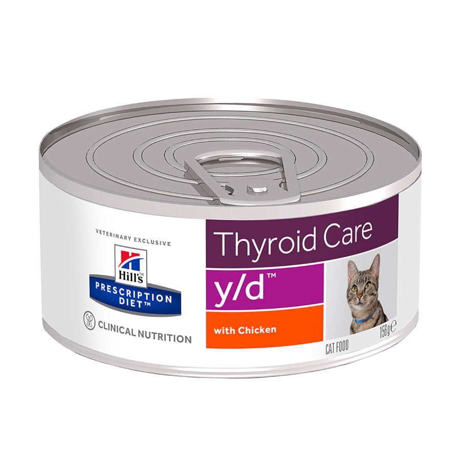 Hill's| Thyroid Care y/d Cat Food- Chicken- 24 x 156g