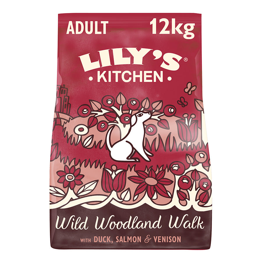 Lily's Kitchen Wild Woodland Walk Adult Dry Dog Food Duck, Salmon & Venison 12kg