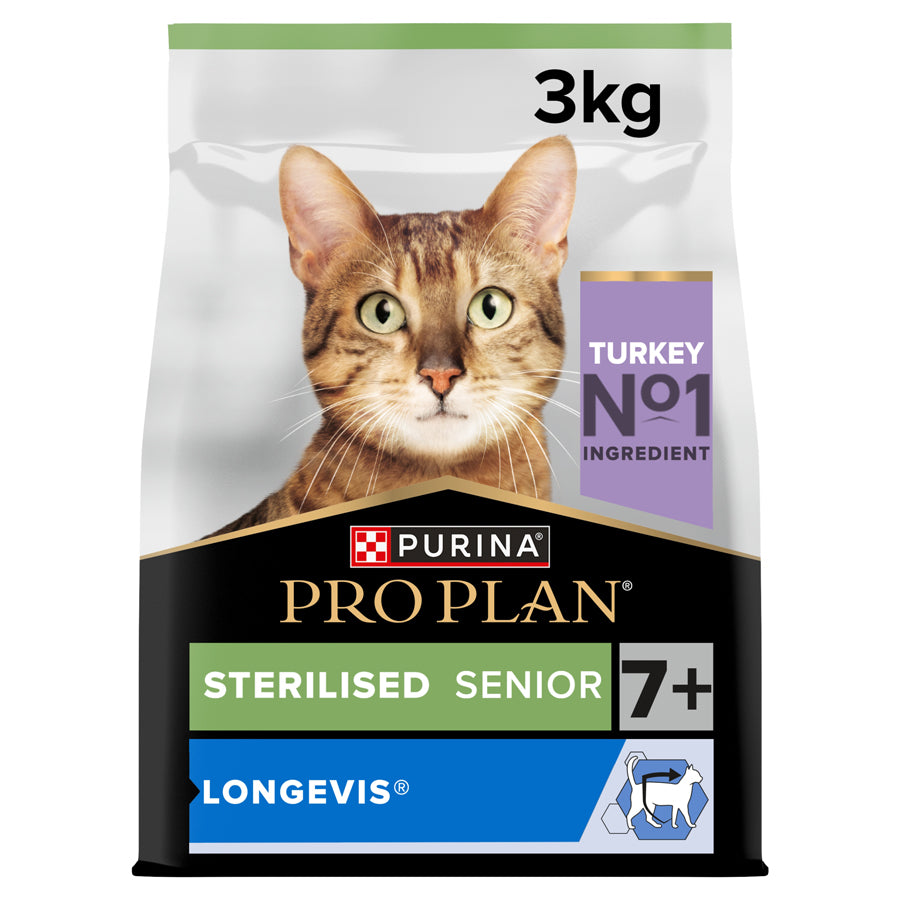 Purina Pro Plan | Sterilised 7+ | Longevis | Turkey | 3kg