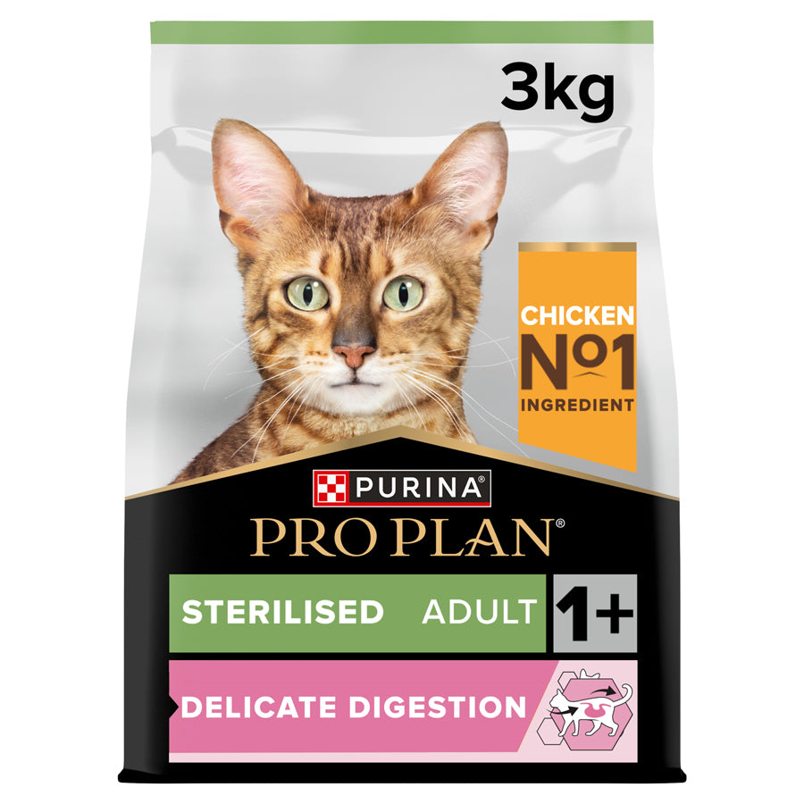 Purina Pro Plan Sterilised Adult | Delicate Digestion | Chicken | 3kg