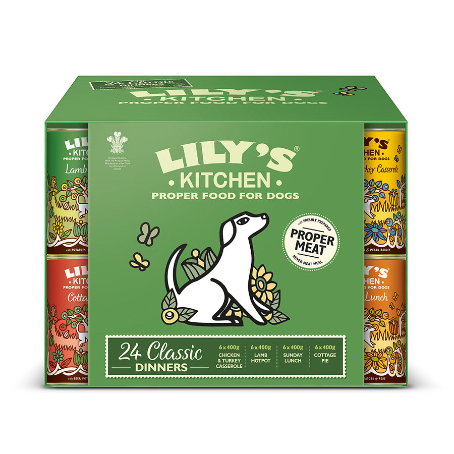 Lily's Kitchen Classic Dinners Adult Wet Dog Food 24 x 400g