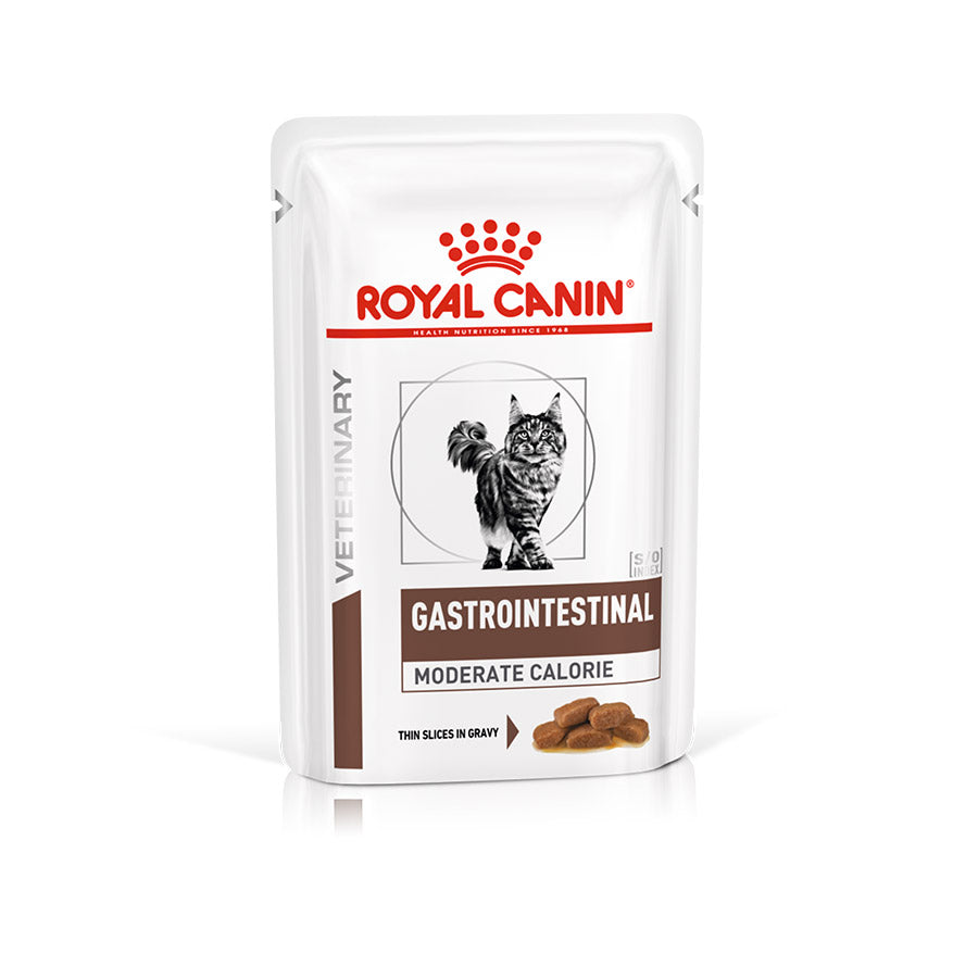 Royal Canin Veterinary Cat - Gastrointestinal Moderate Calorie in Gravy 48 x 85g