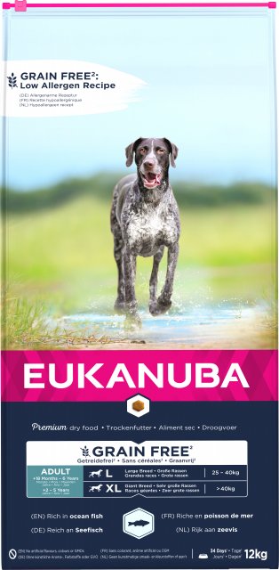 Eukanuba | Grain Free | L/XL Adult | Fish | 12kg