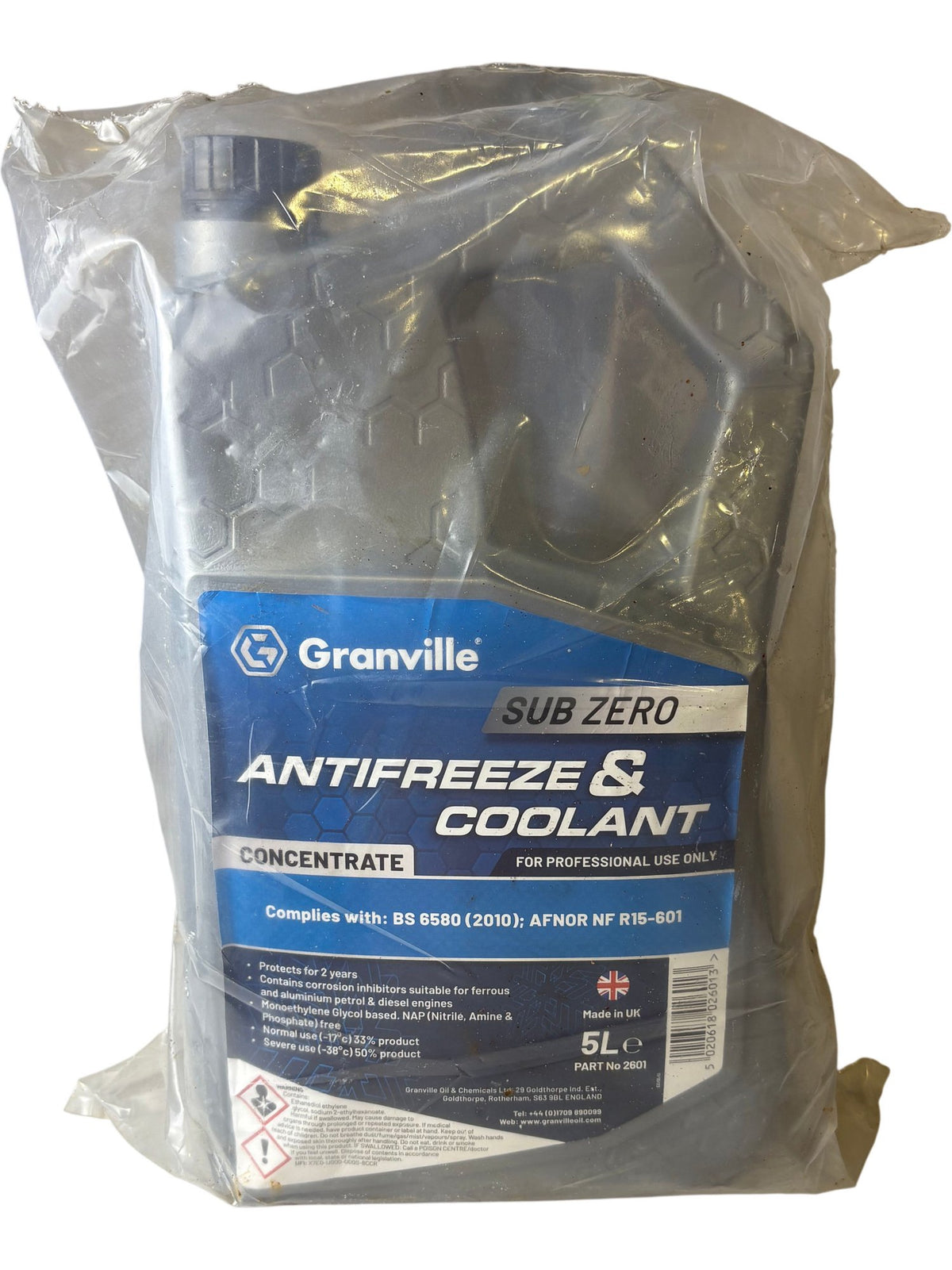 Granville Sub Zero Antifreeze & Coolant Part No 2801 5L