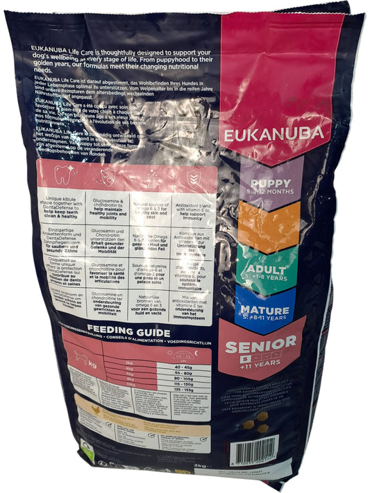 Eukanuba | Small Senior Dog Food | Chicken| 3kg