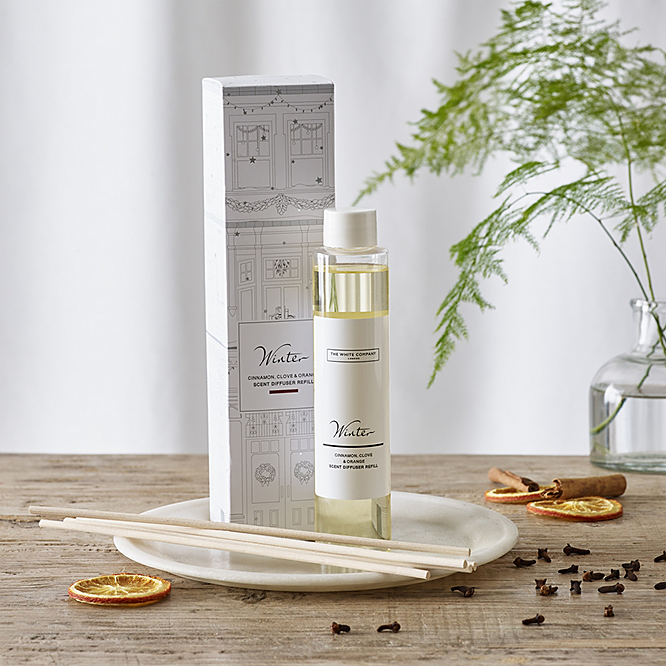 The White Company| Scent Diffuser Refill- Winter Cinnamon/Orange/Clove- 150ml
