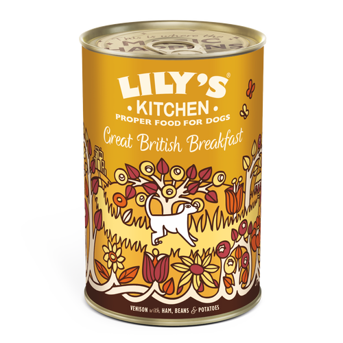 Imperfect Picks: Dented Cans - Lily's Kitchen - Great British Breakfast Dog Food (Wet) 6 x 400g